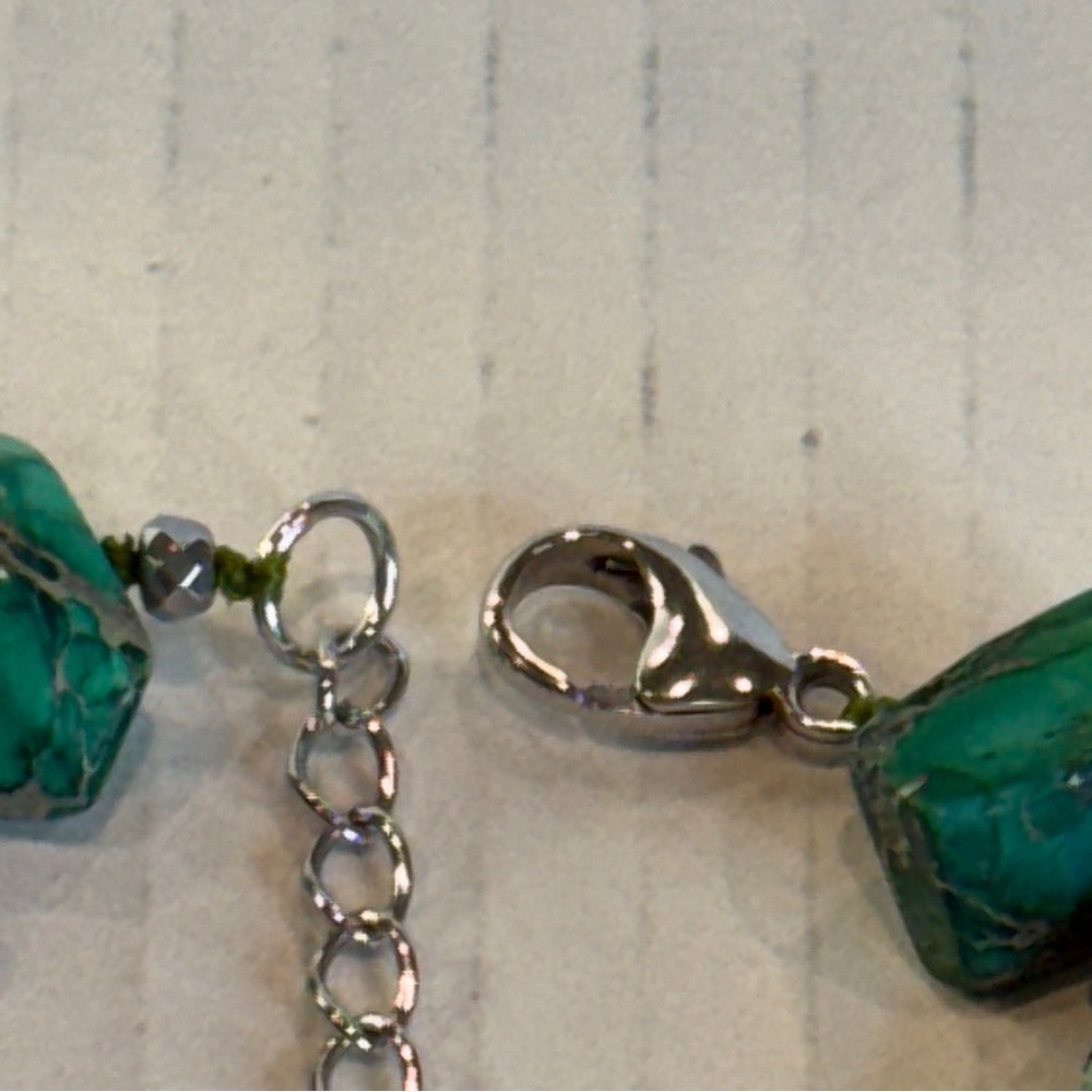 🆕 💚 King Jasper Goddess Necklace – Iris & Lily London – Sterling Silver 💚 - Picture 12 of 16